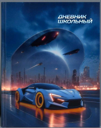 Дневник школьный, МАШИНА БУДУЩЕГО, А5, 48л. твёрдый переплёт, 72562