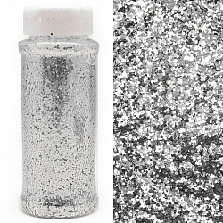 Конфетти в баночке Шестиугольники 'Серебро' фольга, 90г., 521301