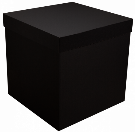 Коробка для воздушных  шаров черная  70*70*70