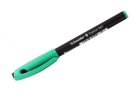 Ручка капиллярная Schneider "Topliner 967" 0.4 мм., зеленая.