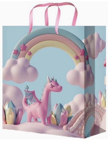 Пакет подарочный с глянц.лам. 22х31х10 см (МL) Сахарные мечты, 128 г,  ПКП-0549