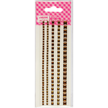 Стразы акриловые самоклеящиеся, deVENTE DIY Jewelry 136 шт, квадратные, 8002574