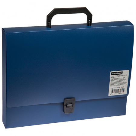 Портфель для документов "OfficeSpace", А4 , 1 отделение , 600 мкм , цвет синий, F01P2_10260